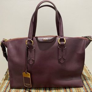 Lauren Ralph Lauren Satchel Bag (Maroon)